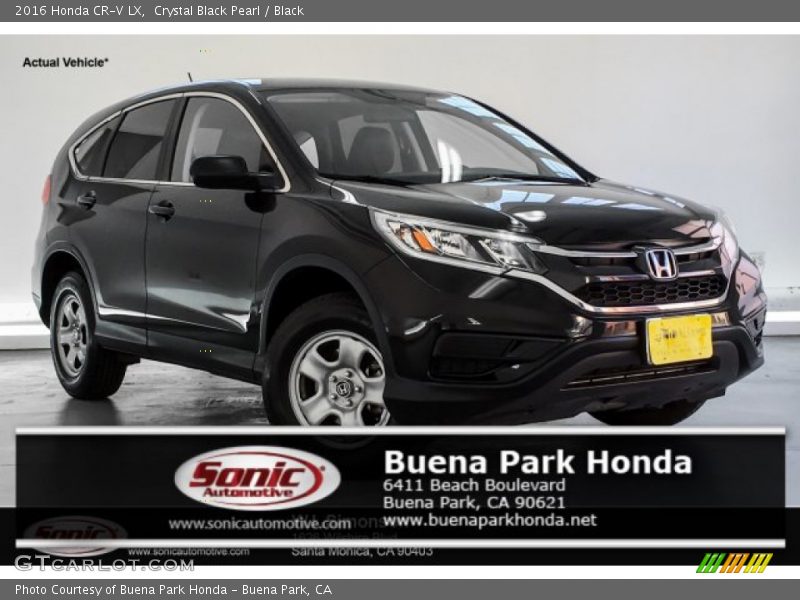 Crystal Black Pearl / Black 2016 Honda CR-V LX