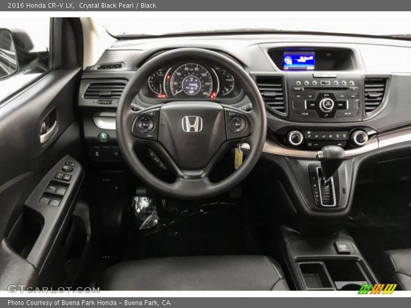 Crystal Black Pearl / Black 2016 Honda CR-V LX