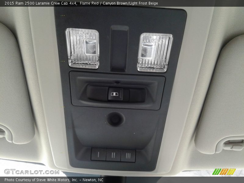 Flame Red / Canyon Brown/Light Frost Beige 2015 Ram 2500 Laramie Crew Cab 4x4