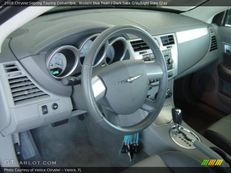Modern Blue Pearl / Dark Slate Gray/Light Slate Gray 2008 Chrysler Sebring Touring Convertible