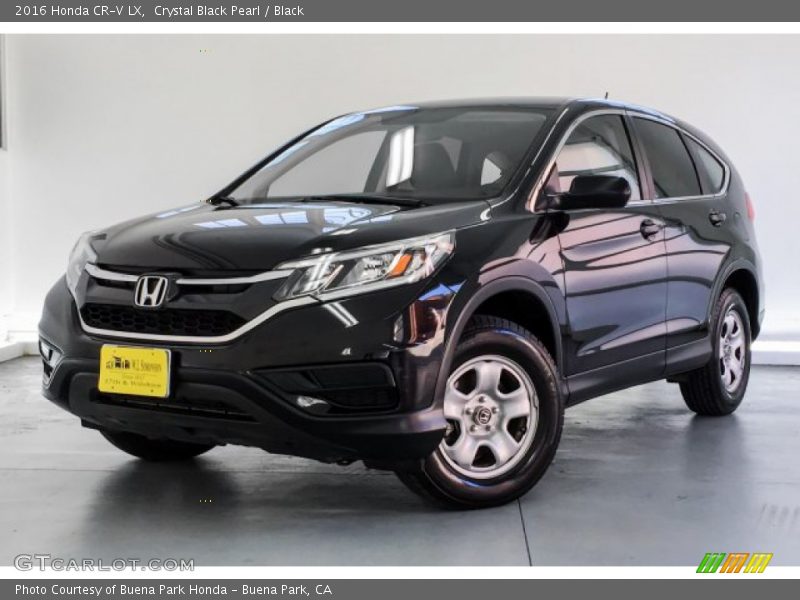 Crystal Black Pearl / Black 2016 Honda CR-V LX