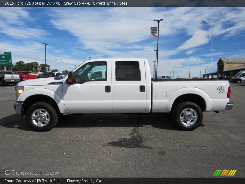 Oxford White / Steel 2015 Ford F250 Super Duty XLT Crew Cab 4x4