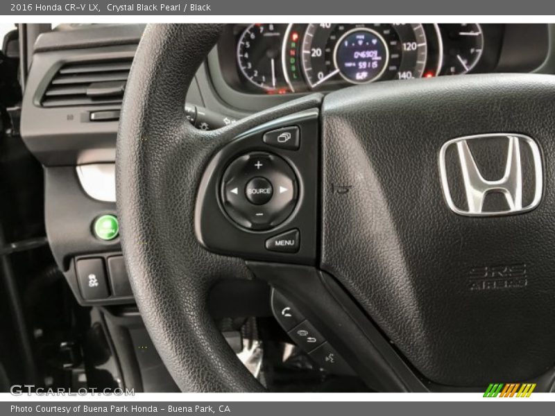 Crystal Black Pearl / Black 2016 Honda CR-V LX