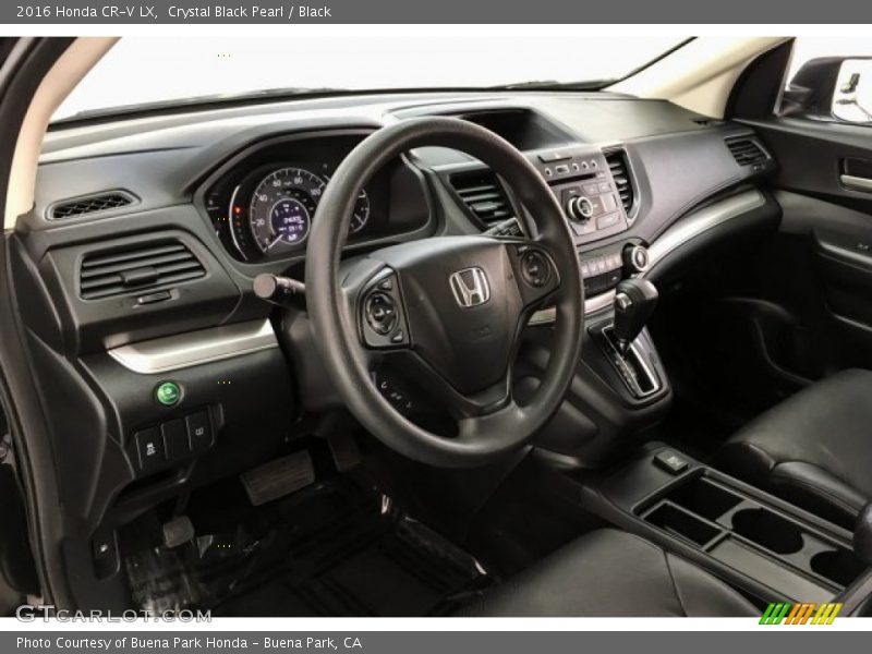 Crystal Black Pearl / Black 2016 Honda CR-V LX