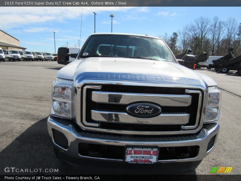 Oxford White / Steel 2015 Ford F250 Super Duty XLT Crew Cab 4x4