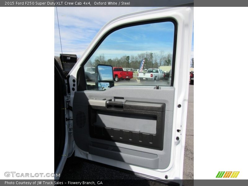 Oxford White / Steel 2015 Ford F250 Super Duty XLT Crew Cab 4x4