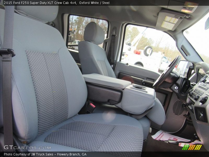 Oxford White / Steel 2015 Ford F250 Super Duty XLT Crew Cab 4x4