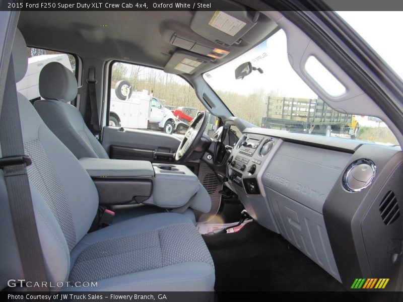Oxford White / Steel 2015 Ford F250 Super Duty XLT Crew Cab 4x4