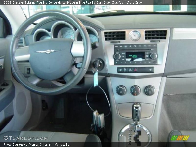 Modern Blue Pearl / Dark Slate Gray/Light Slate Gray 2008 Chrysler Sebring Touring Convertible