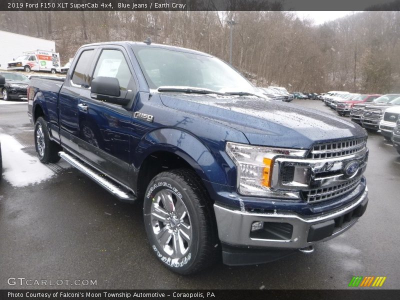 Blue Jeans / Earth Gray 2019 Ford F150 XLT SuperCab 4x4