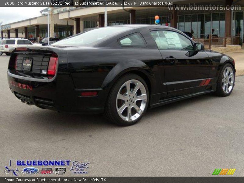 Black / RF Dark Charcoal/Red 2008 Ford Mustang Saleen S281 Red Flag Supercharged Coupe