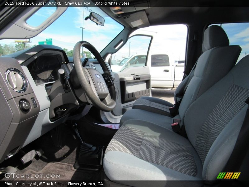Oxford White / Steel 2015 Ford F250 Super Duty XLT Crew Cab 4x4