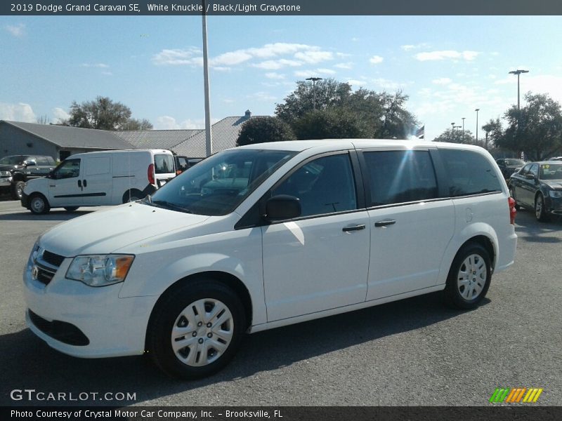 White Knuckle / Black/Light Graystone 2019 Dodge Grand Caravan SE