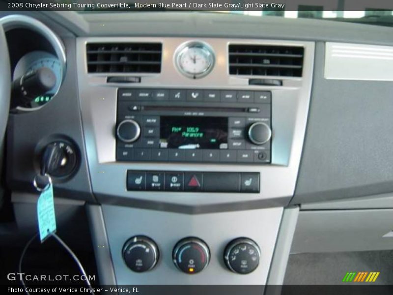 Modern Blue Pearl / Dark Slate Gray/Light Slate Gray 2008 Chrysler Sebring Touring Convertible