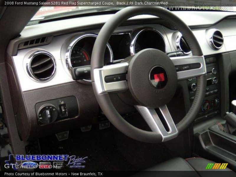 Black / RF Dark Charcoal/Red 2008 Ford Mustang Saleen S281 Red Flag Supercharged Coupe