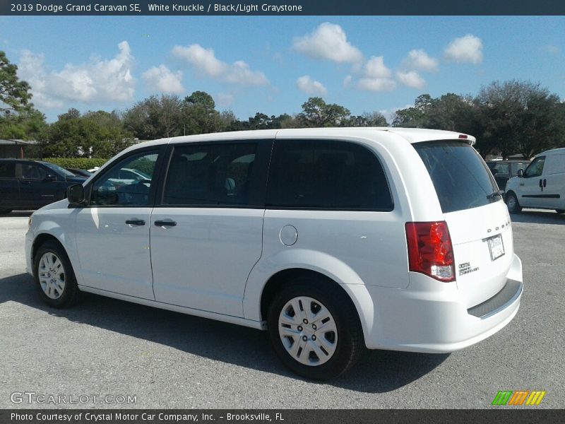 White Knuckle / Black/Light Graystone 2019 Dodge Grand Caravan SE