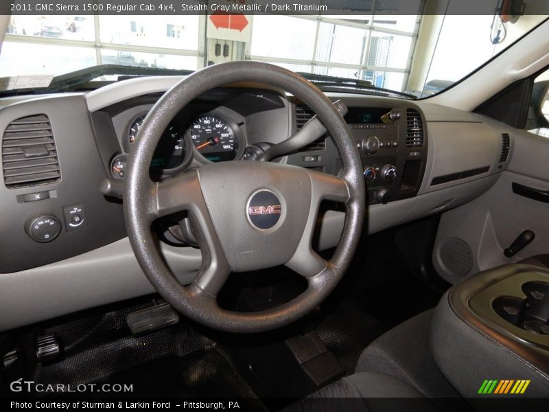 Stealth Gray Metallic / Dark Titanium 2011 GMC Sierra 1500 Regular Cab 4x4