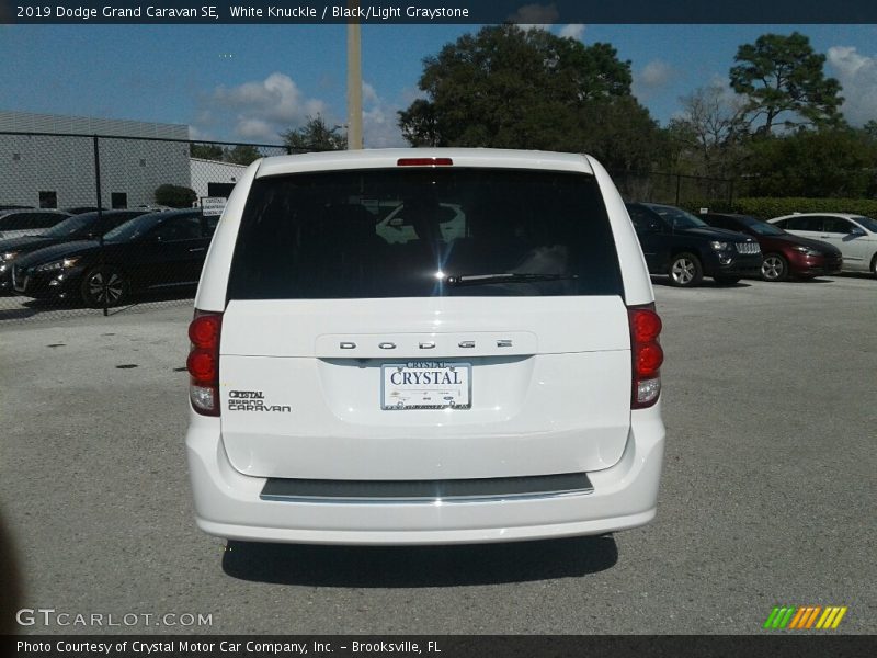 White Knuckle / Black/Light Graystone 2019 Dodge Grand Caravan SE