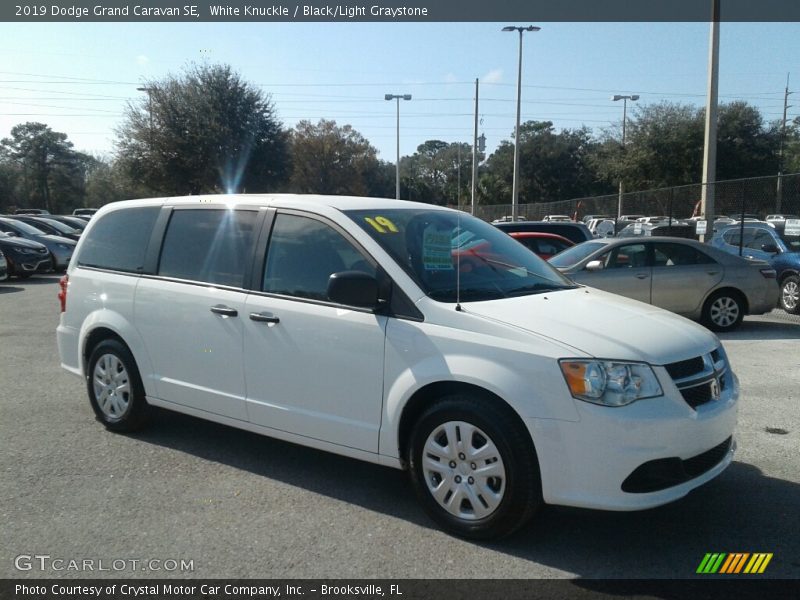 White Knuckle / Black/Light Graystone 2019 Dodge Grand Caravan SE