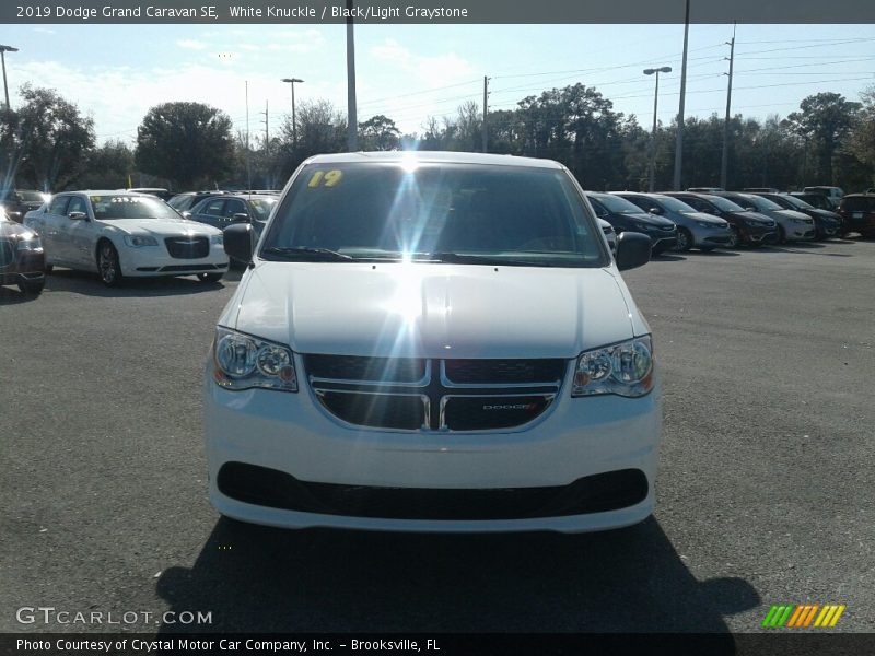 White Knuckle / Black/Light Graystone 2019 Dodge Grand Caravan SE