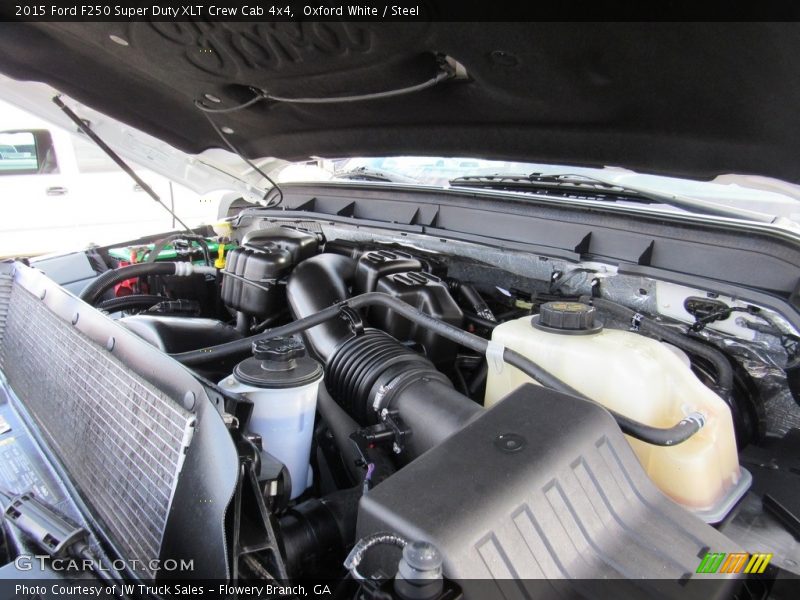 Oxford White / Steel 2015 Ford F250 Super Duty XLT Crew Cab 4x4