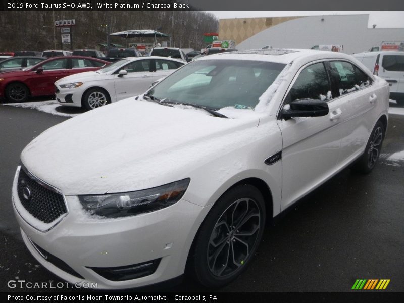 White Platinum / Charcoal Black 2019 Ford Taurus SHO AWD