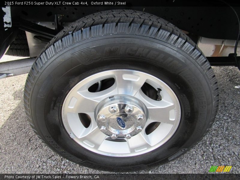 Oxford White / Steel 2015 Ford F250 Super Duty XLT Crew Cab 4x4