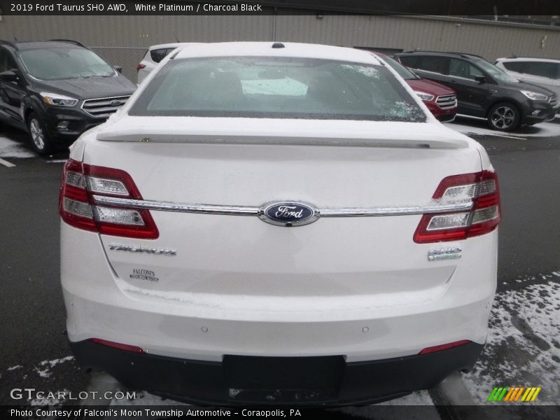 White Platinum / Charcoal Black 2019 Ford Taurus SHO AWD