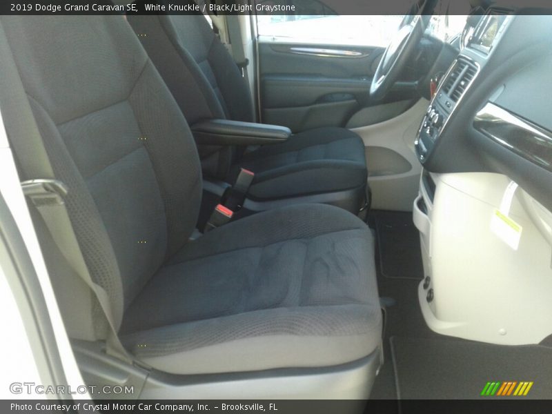 White Knuckle / Black/Light Graystone 2019 Dodge Grand Caravan SE
