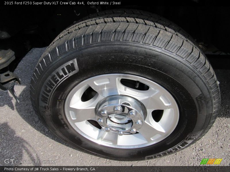 Oxford White / Steel 2015 Ford F250 Super Duty XLT Crew Cab 4x4
