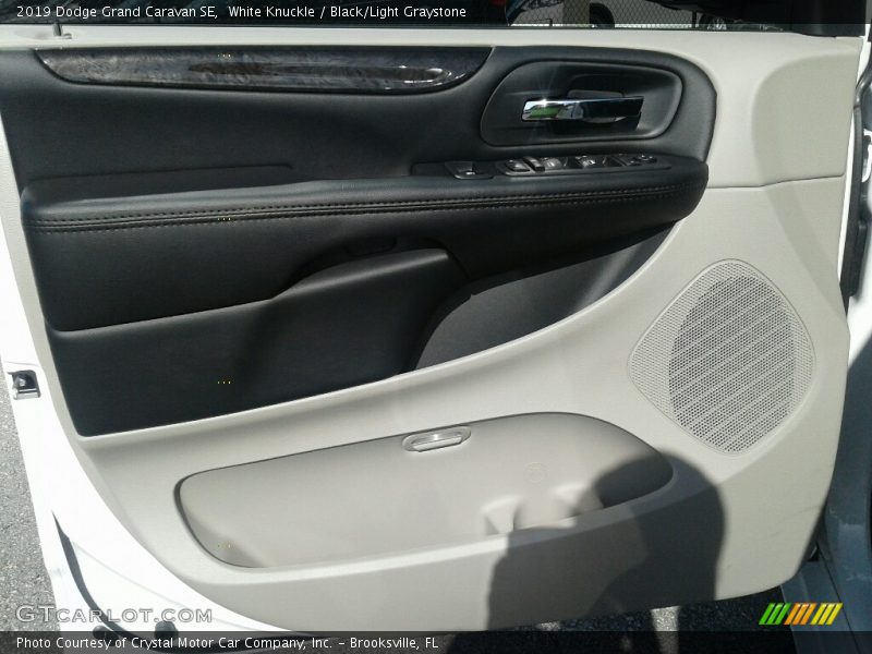 White Knuckle / Black/Light Graystone 2019 Dodge Grand Caravan SE