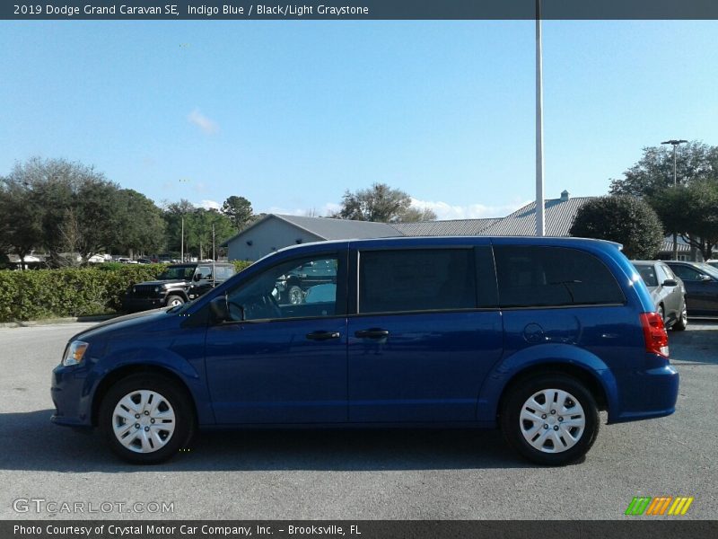 Indigo Blue / Black/Light Graystone 2019 Dodge Grand Caravan SE
