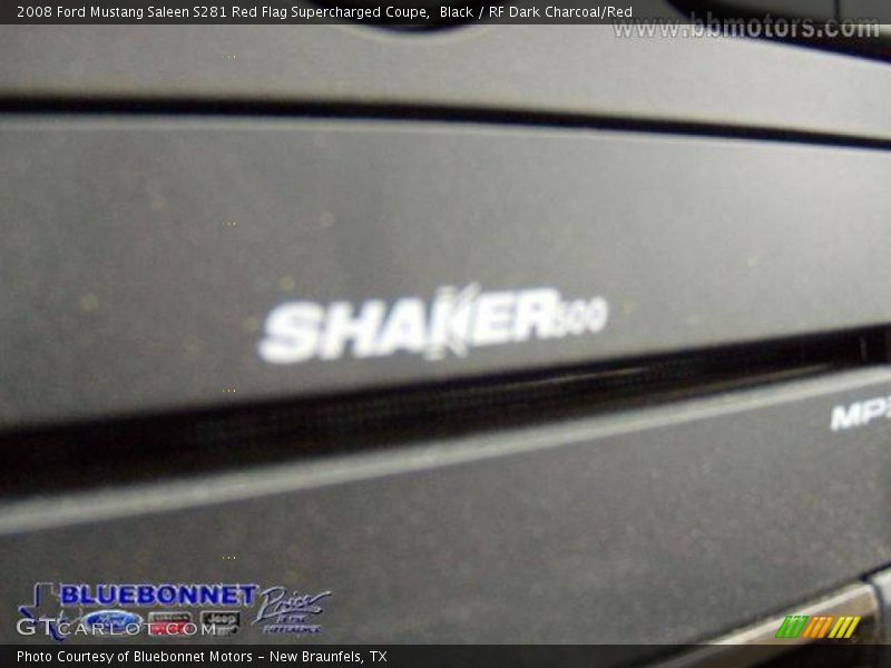 Black / RF Dark Charcoal/Red 2008 Ford Mustang Saleen S281 Red Flag Supercharged Coupe