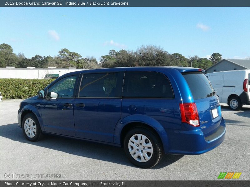 Indigo Blue / Black/Light Graystone 2019 Dodge Grand Caravan SE