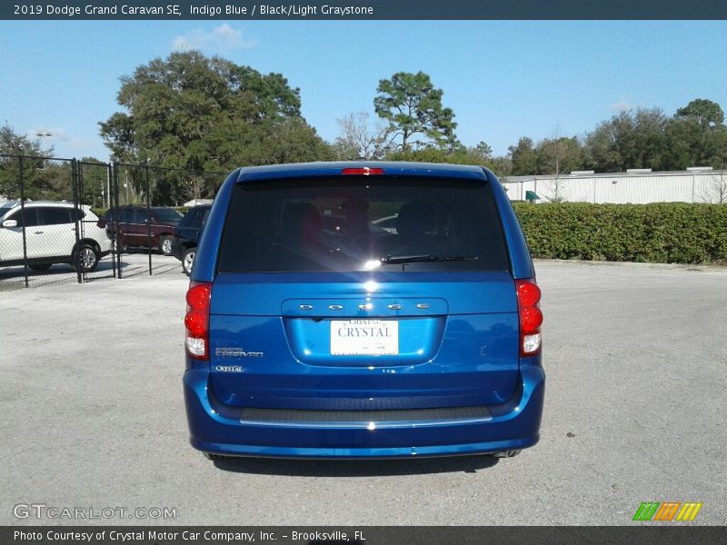Indigo Blue / Black/Light Graystone 2019 Dodge Grand Caravan SE