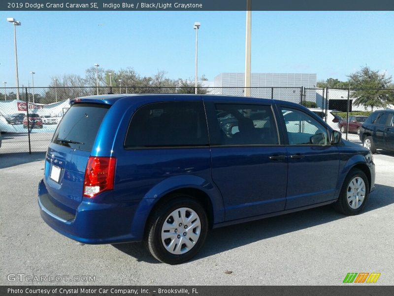Indigo Blue / Black/Light Graystone 2019 Dodge Grand Caravan SE