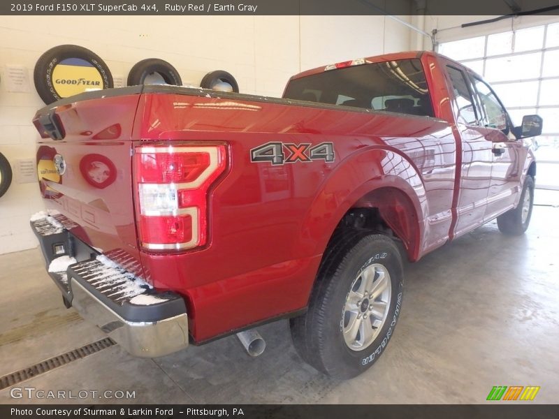 Ruby Red / Earth Gray 2019 Ford F150 XLT SuperCab 4x4