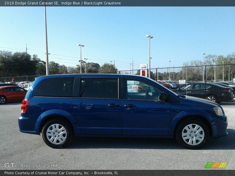 Indigo Blue / Black/Light Graystone 2019 Dodge Grand Caravan SE