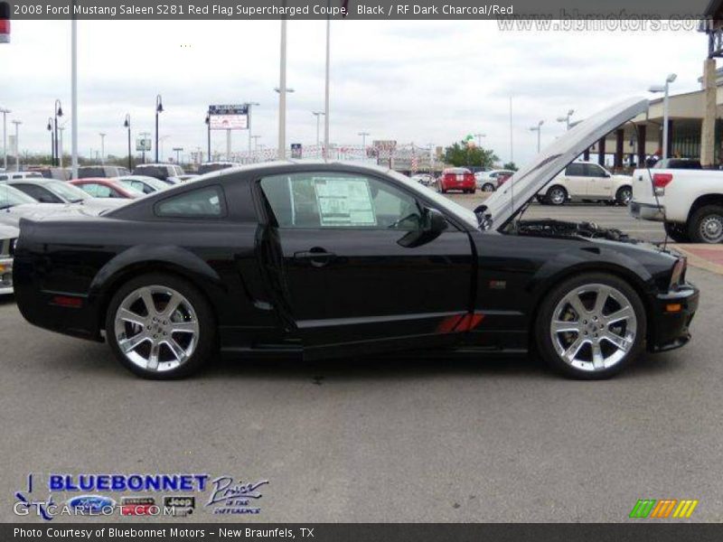 Black / RF Dark Charcoal/Red 2008 Ford Mustang Saleen S281 Red Flag Supercharged Coupe