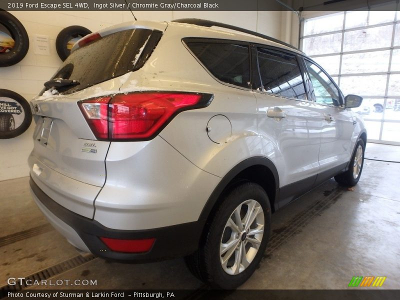 Ingot Silver / Chromite Gray/Charcoal Black 2019 Ford Escape SEL 4WD