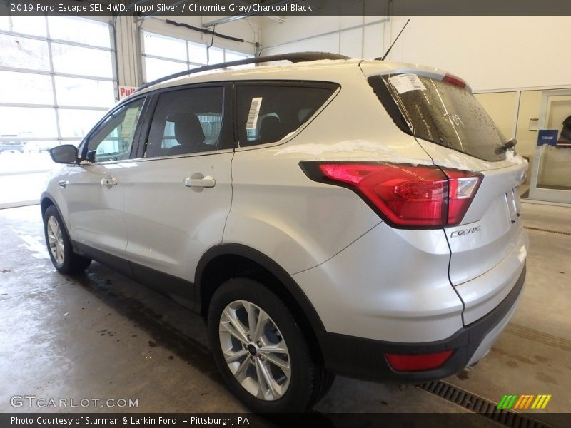 Ingot Silver / Chromite Gray/Charcoal Black 2019 Ford Escape SEL 4WD