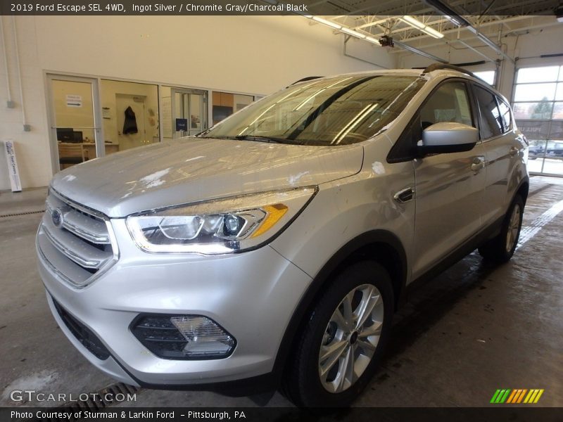 Ingot Silver / Chromite Gray/Charcoal Black 2019 Ford Escape SEL 4WD