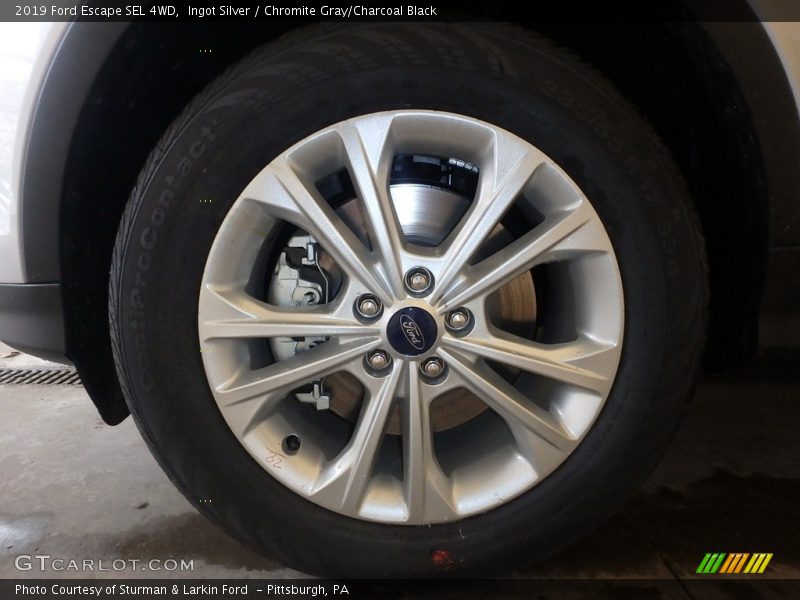 Ingot Silver / Chromite Gray/Charcoal Black 2019 Ford Escape SEL 4WD