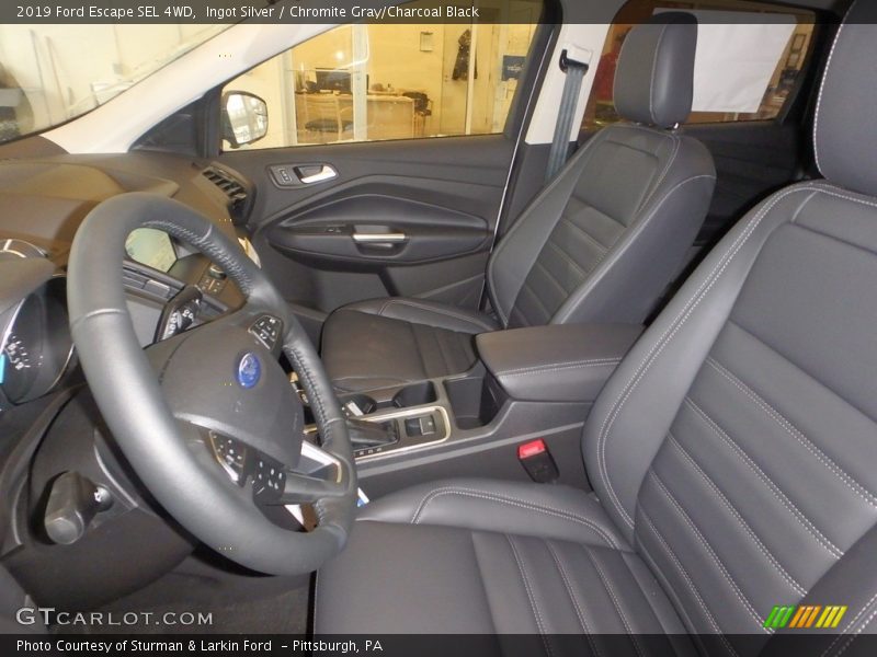 Ingot Silver / Chromite Gray/Charcoal Black 2019 Ford Escape SEL 4WD