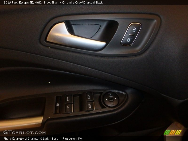 Ingot Silver / Chromite Gray/Charcoal Black 2019 Ford Escape SEL 4WD
