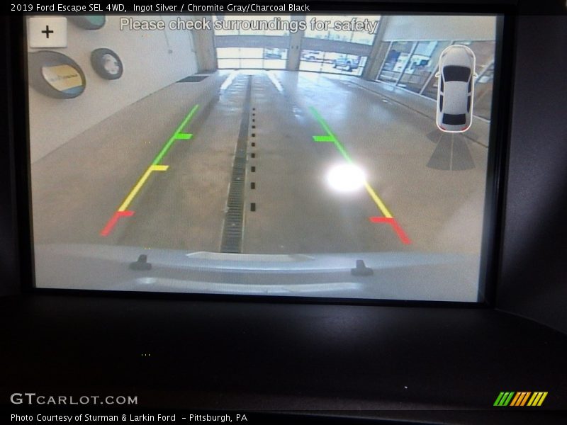 Ingot Silver / Chromite Gray/Charcoal Black 2019 Ford Escape SEL 4WD