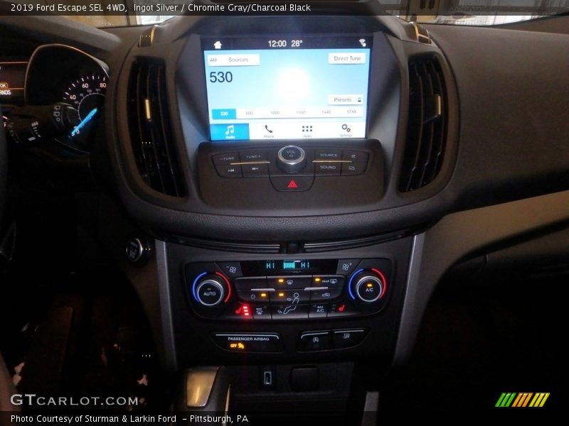 Ingot Silver / Chromite Gray/Charcoal Black 2019 Ford Escape SEL 4WD