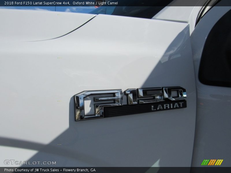 Oxford White / Light Camel 2018 Ford F150 Lariat SuperCrew 4x4