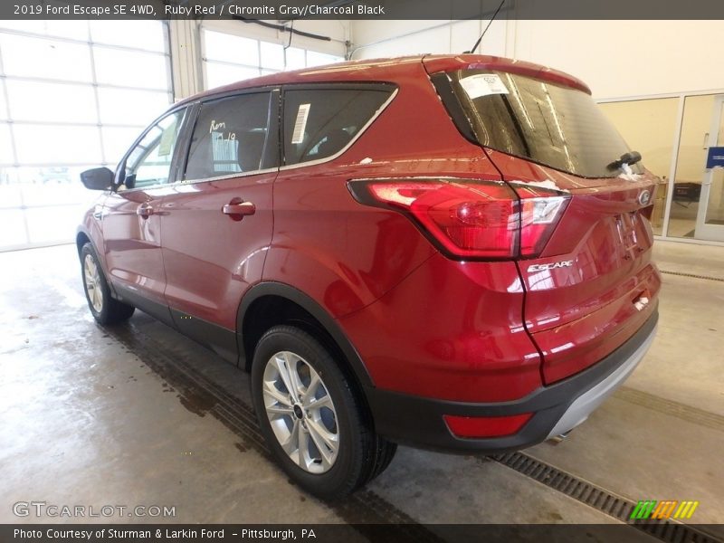 Ruby Red / Chromite Gray/Charcoal Black 2019 Ford Escape SE 4WD