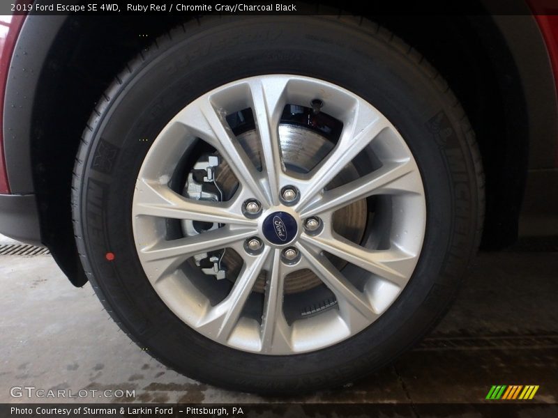 Ruby Red / Chromite Gray/Charcoal Black 2019 Ford Escape SE 4WD